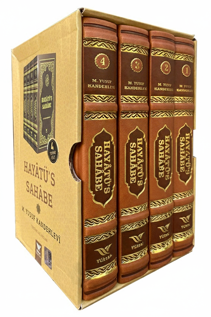 Hayatüs Sahabe Seti (4 CİLT) Termo Deri Cilt