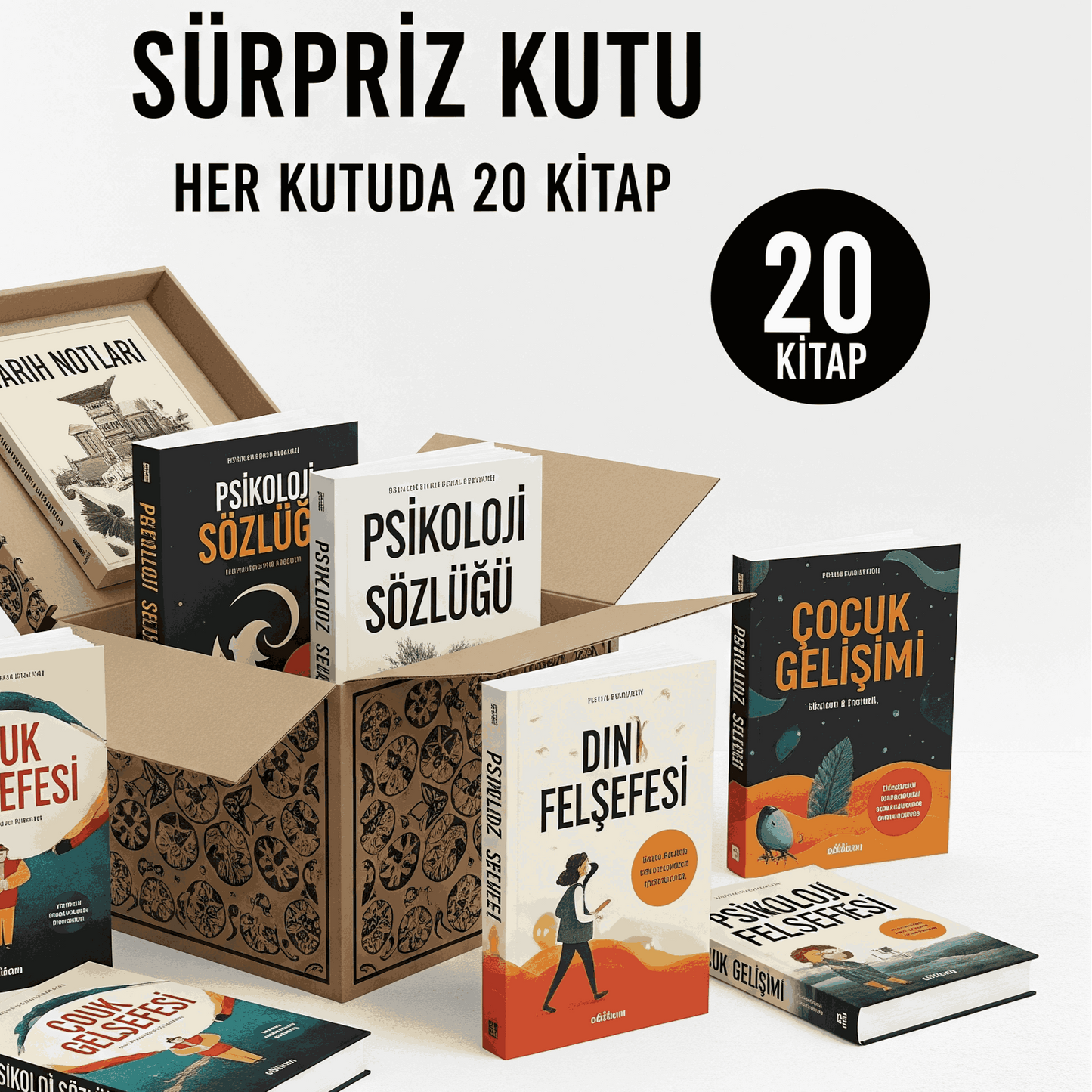 SÜRPRİZ KUTU: Kitap Kurdunun Rüyası: 2 Kitap Fiyatına 20 Kitap!