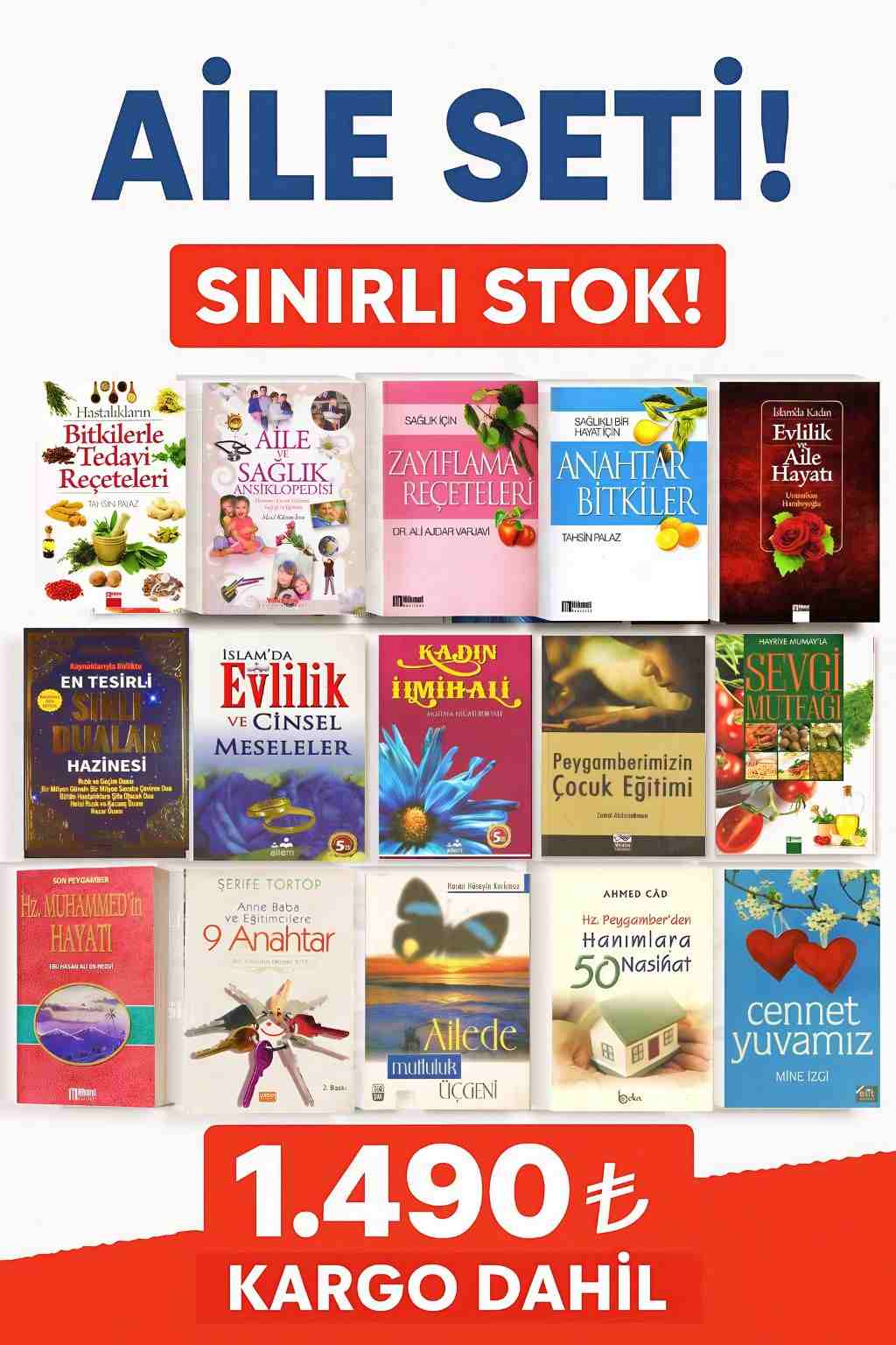 Aile ve Mutluluk Seti (15 KİTAP)