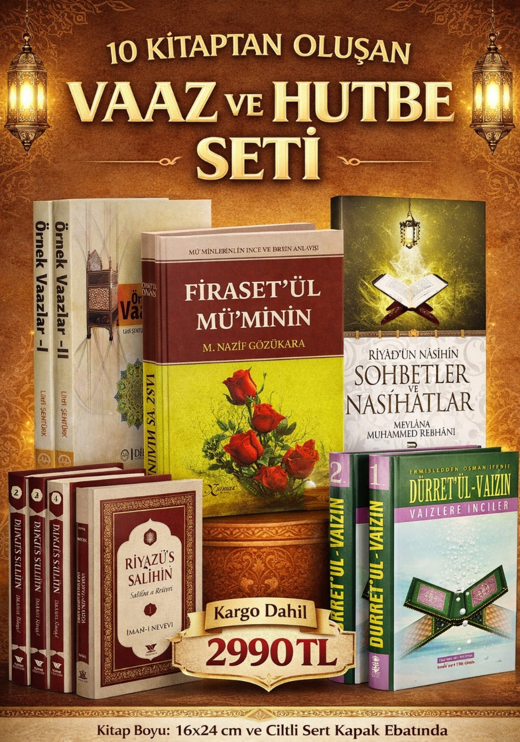 Vaaz ve Hutbe Seti 10 Kitap Takım