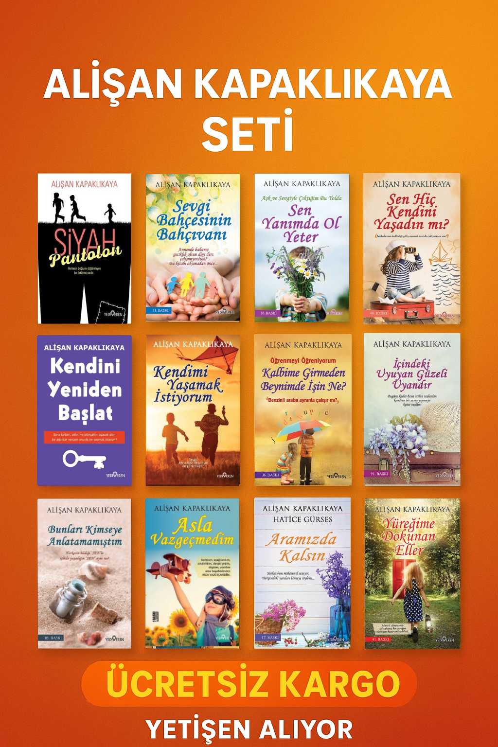 Alişan Kapaklıkaya Seti (12 KİTAP)
