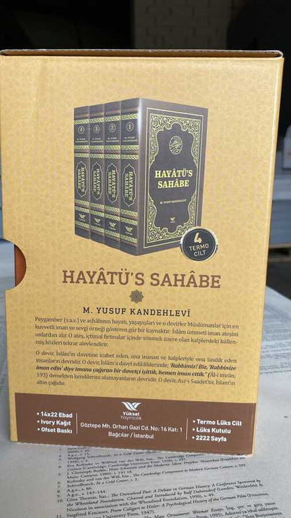 Hayatüs Sahabe Seti (4 CİLT) Termo Deri Cilt